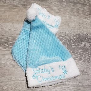 Baby's 1st Christmas Matching Set Hat & Stocking Baby